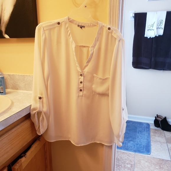 Charlotte Russe Tops - Cream/off White Blouse